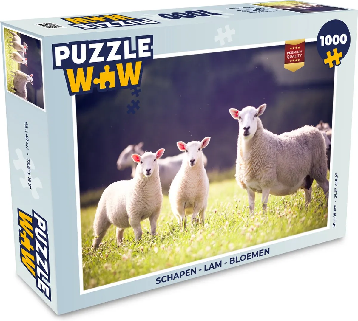 PuzzleWow Lam Bloemen Legpuzzel 1000 Stuks