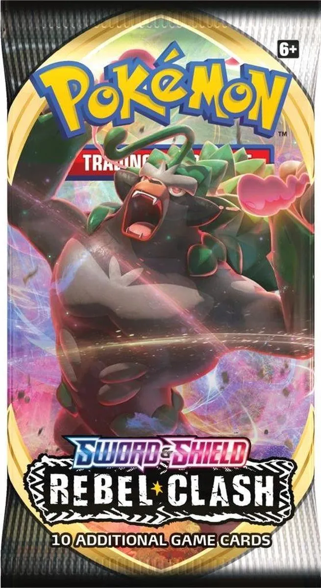 Pokémon Sword & Shield Rebel Clash Booster - 10 Kaarten