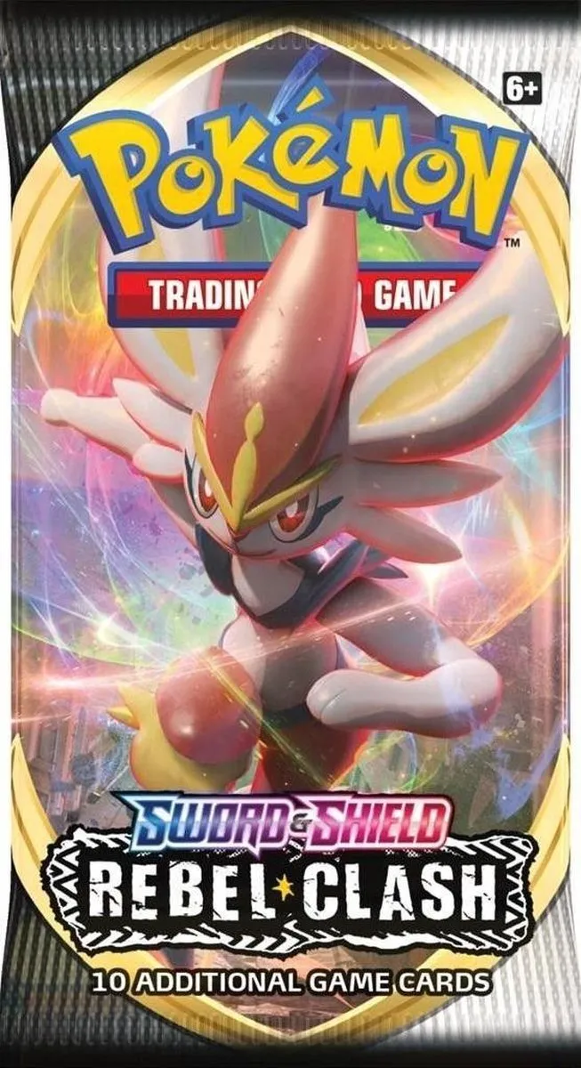 Pokémon Sword & Shield Rebel Clash Booster - 10 Kaarten
