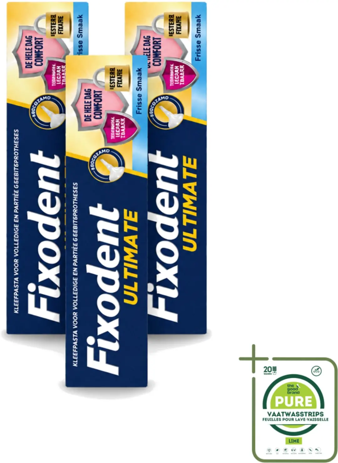 3 x Fixodent