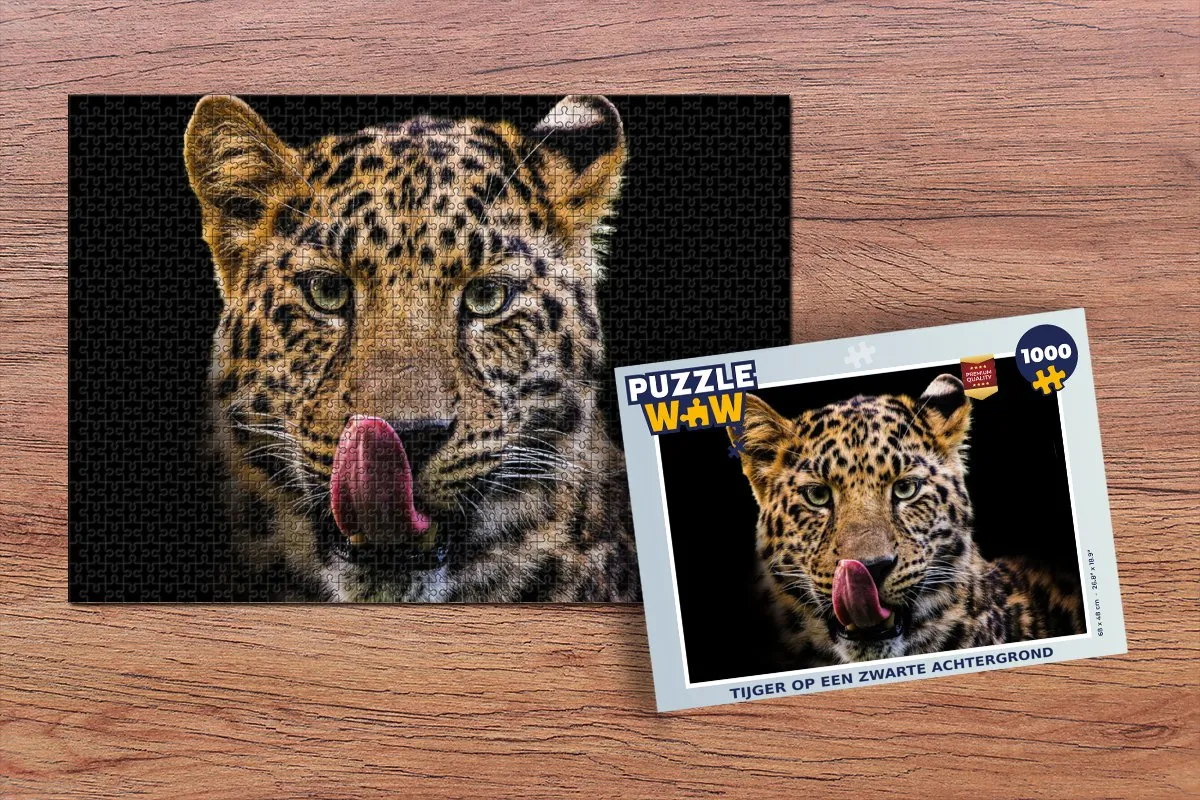 PuzzleWow Luipaard Puzzel 1000 Stuks - Multicolor