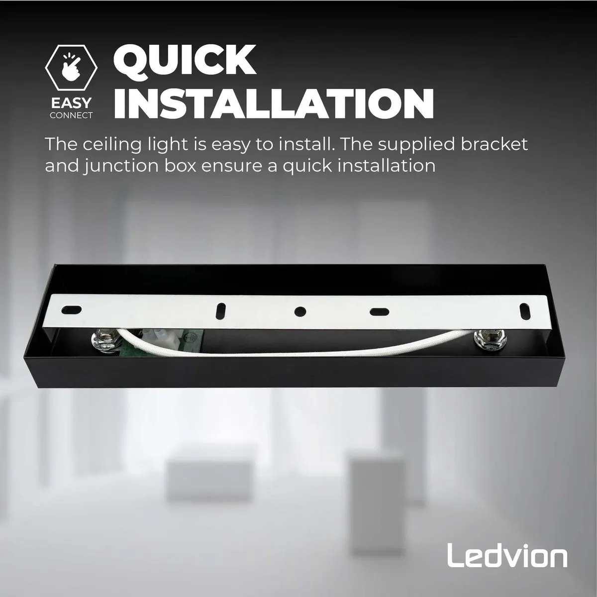 LEDVION LED Plafondspot 2-lichts 5W - Zwart - afbeelding 6 van 6