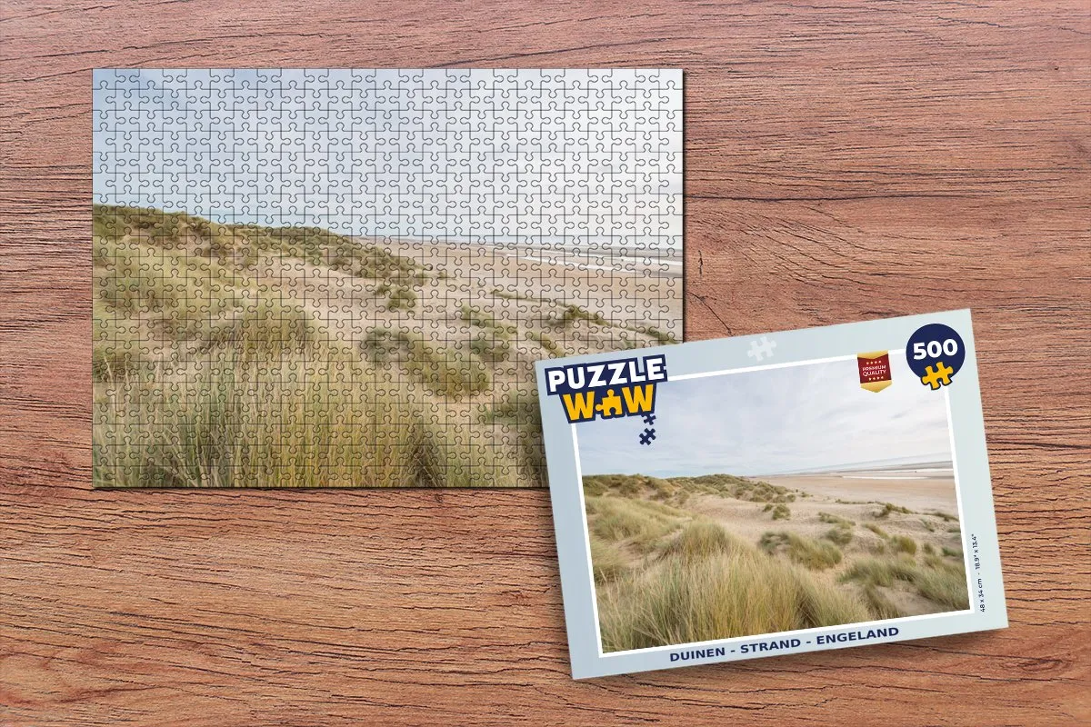 PuzzleWow Duinen Engeland Legpuzzel 500 Stuks - Multicolor