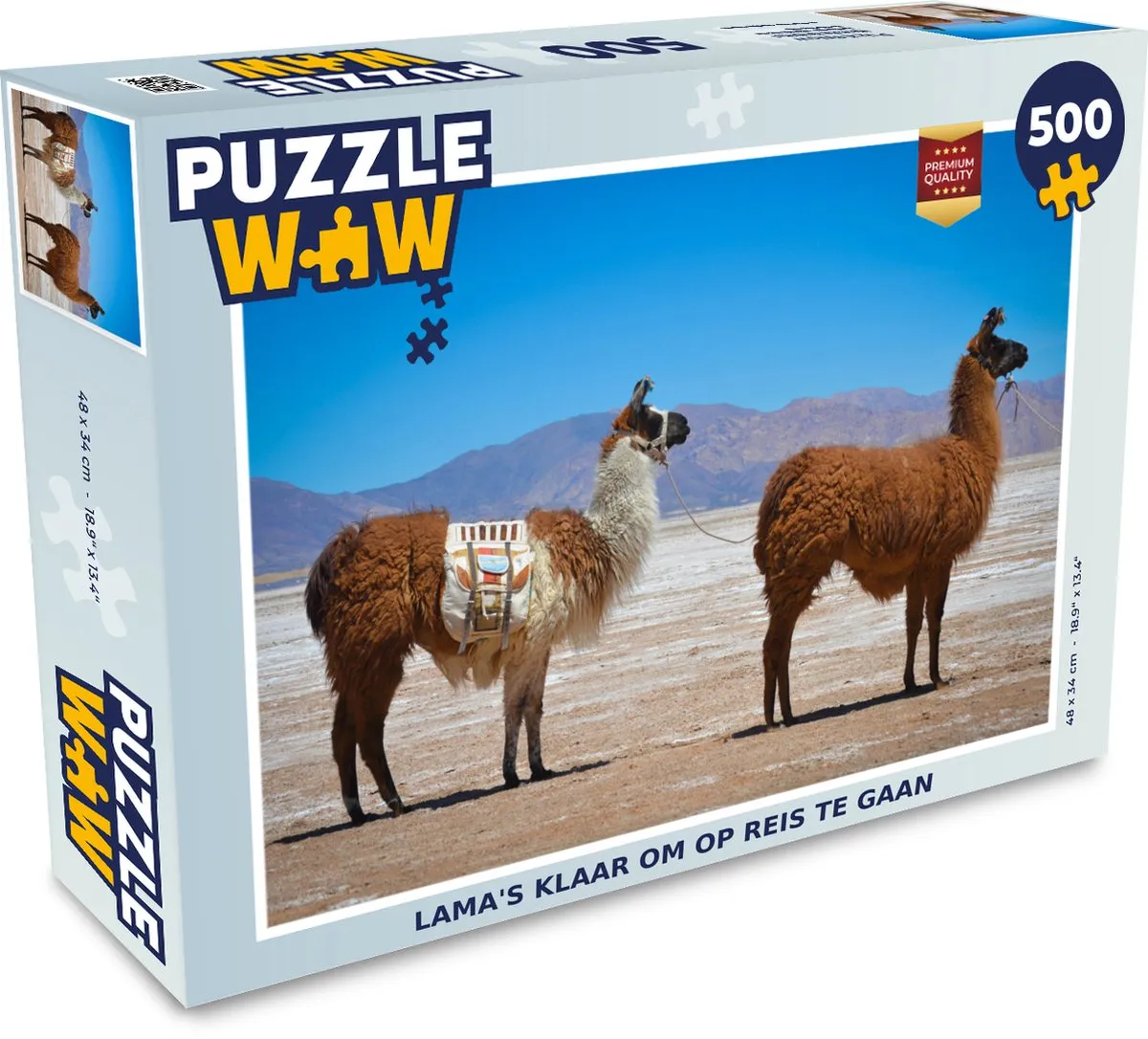 PuzzleWow Woestijn Bergen Legpuzzel 500 Stuks