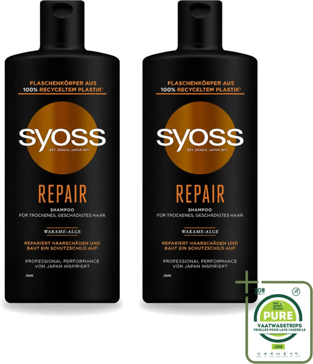 2 x Syoss Repair Shampoo