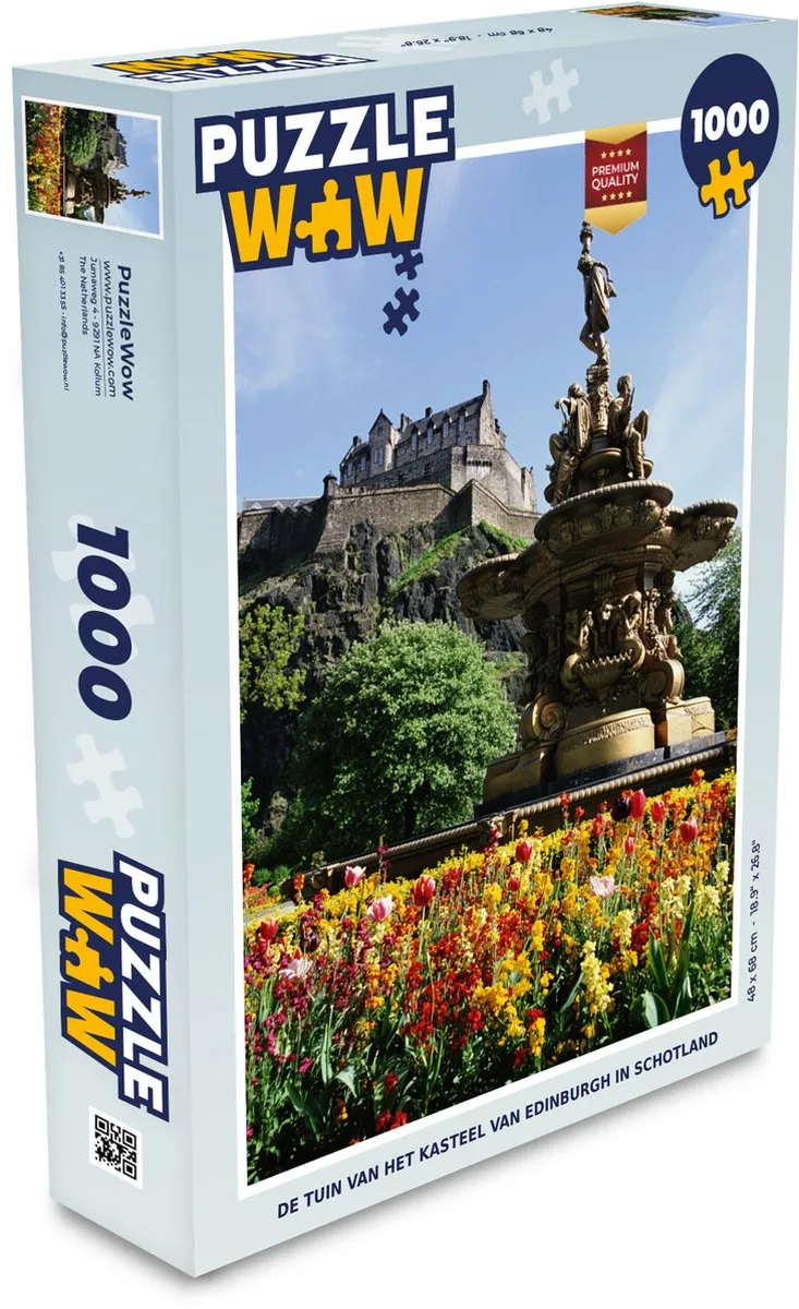 PuzzleWow De Tuin van Edinburgh Legpuzzel 1000 Stuks