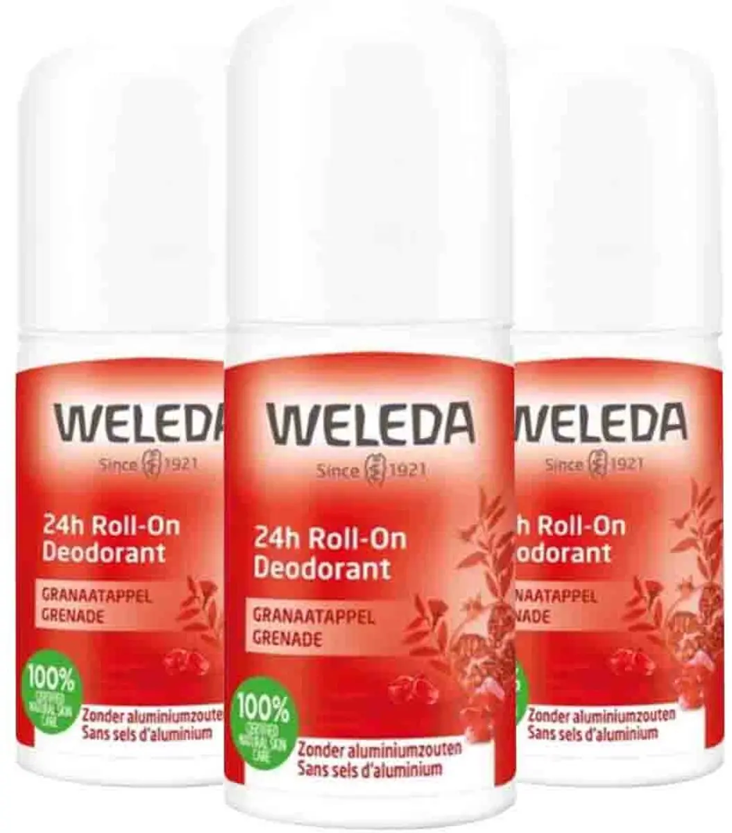 Weleda 24h Roll-On Deodorant Granaatappel