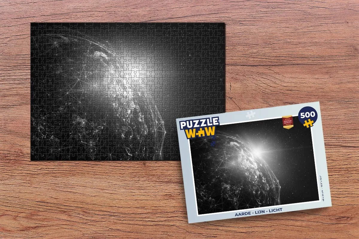 PuzzleWow Aarde Legpuzzel 500 Stuks - Multicolor