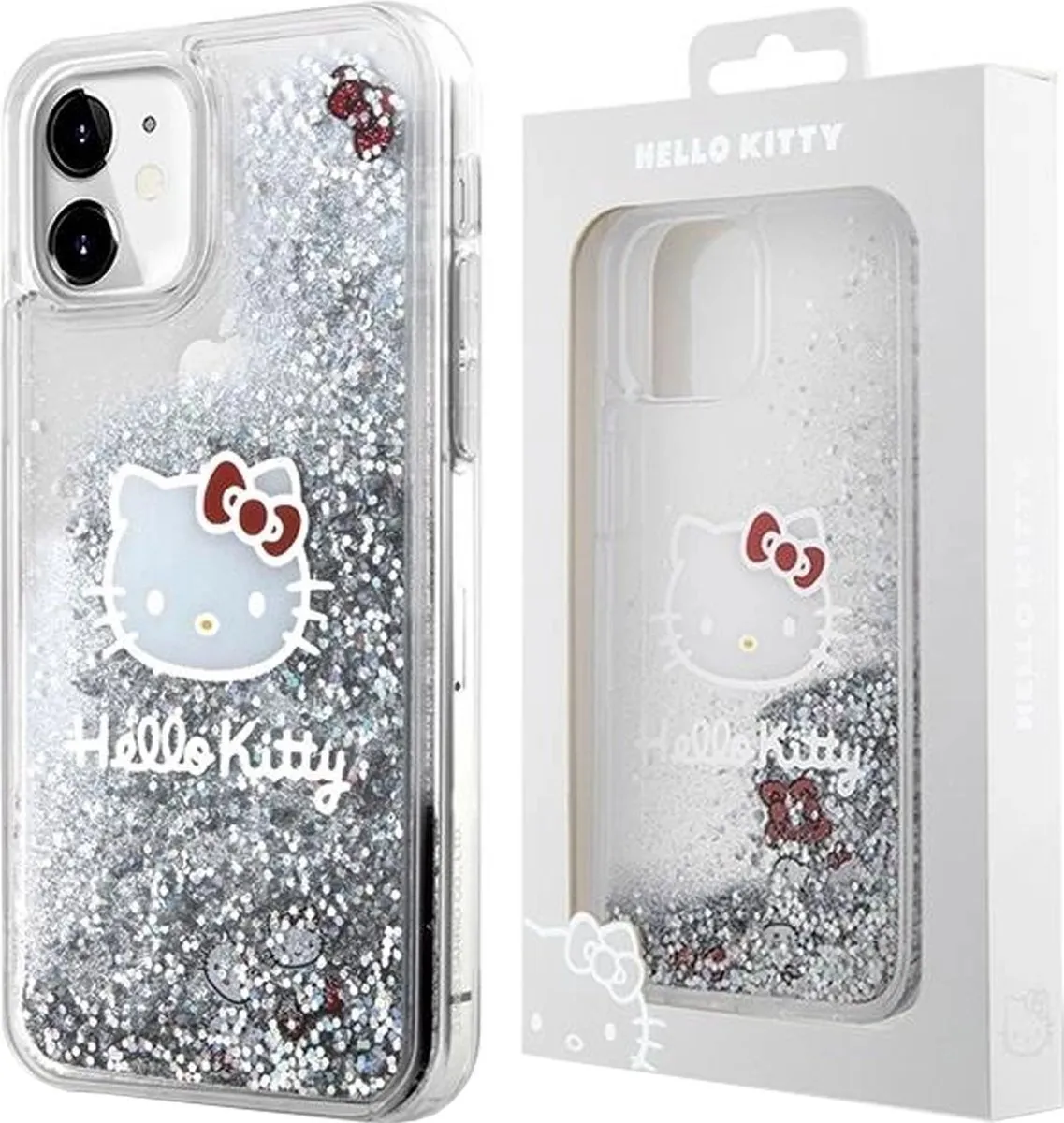 Hello Kitty Liquid Glitter Charms Kitty Head Case iPhone 11/Xr
