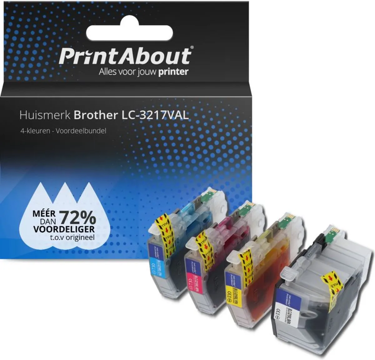 PrintAbout LC-3217VAL Inktcartridge 4-kleuren - 9.160 pagina's