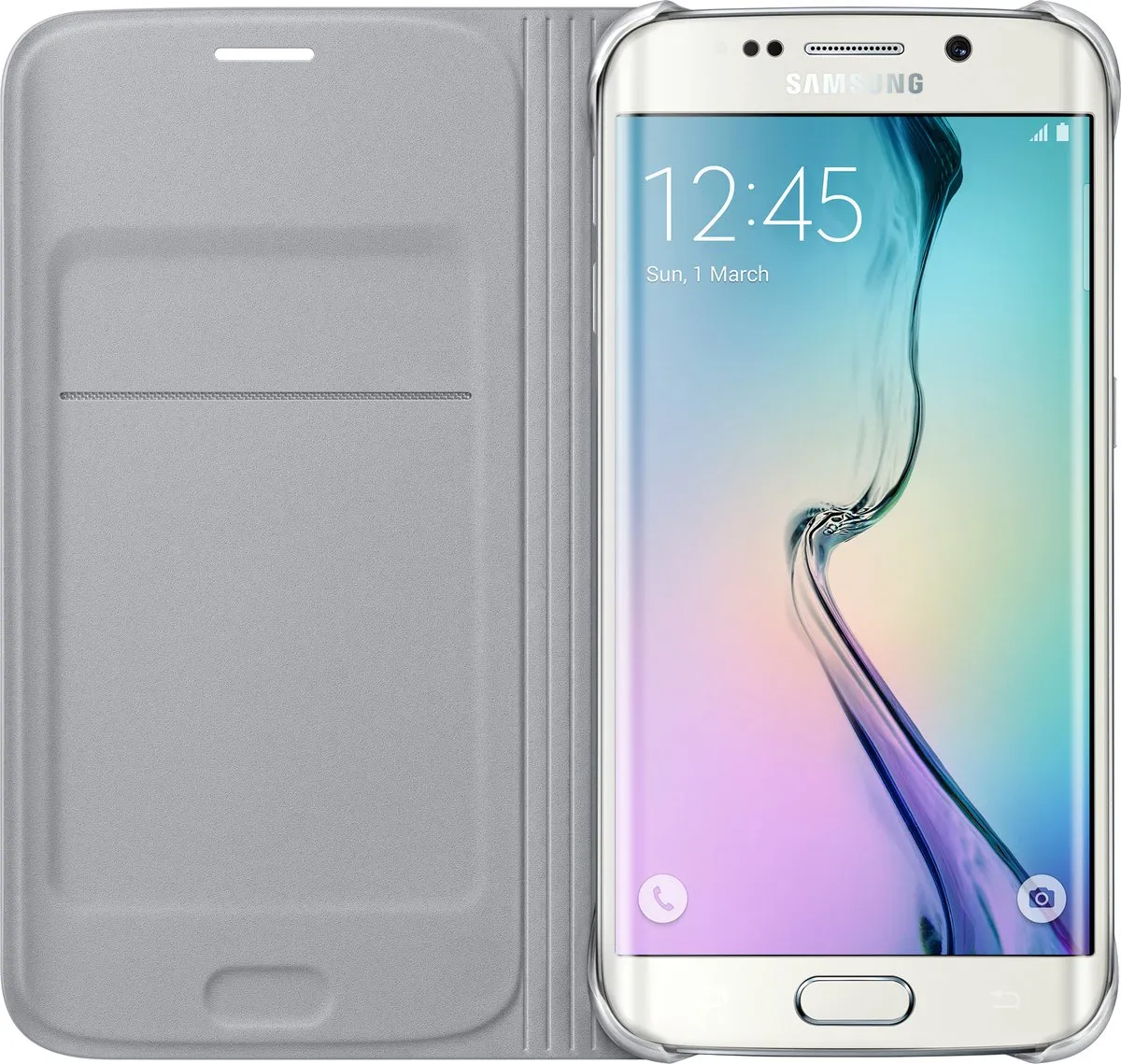 Samsung Flip Wallet Galaxy S6 Edge EF-WG925BS - Zilver