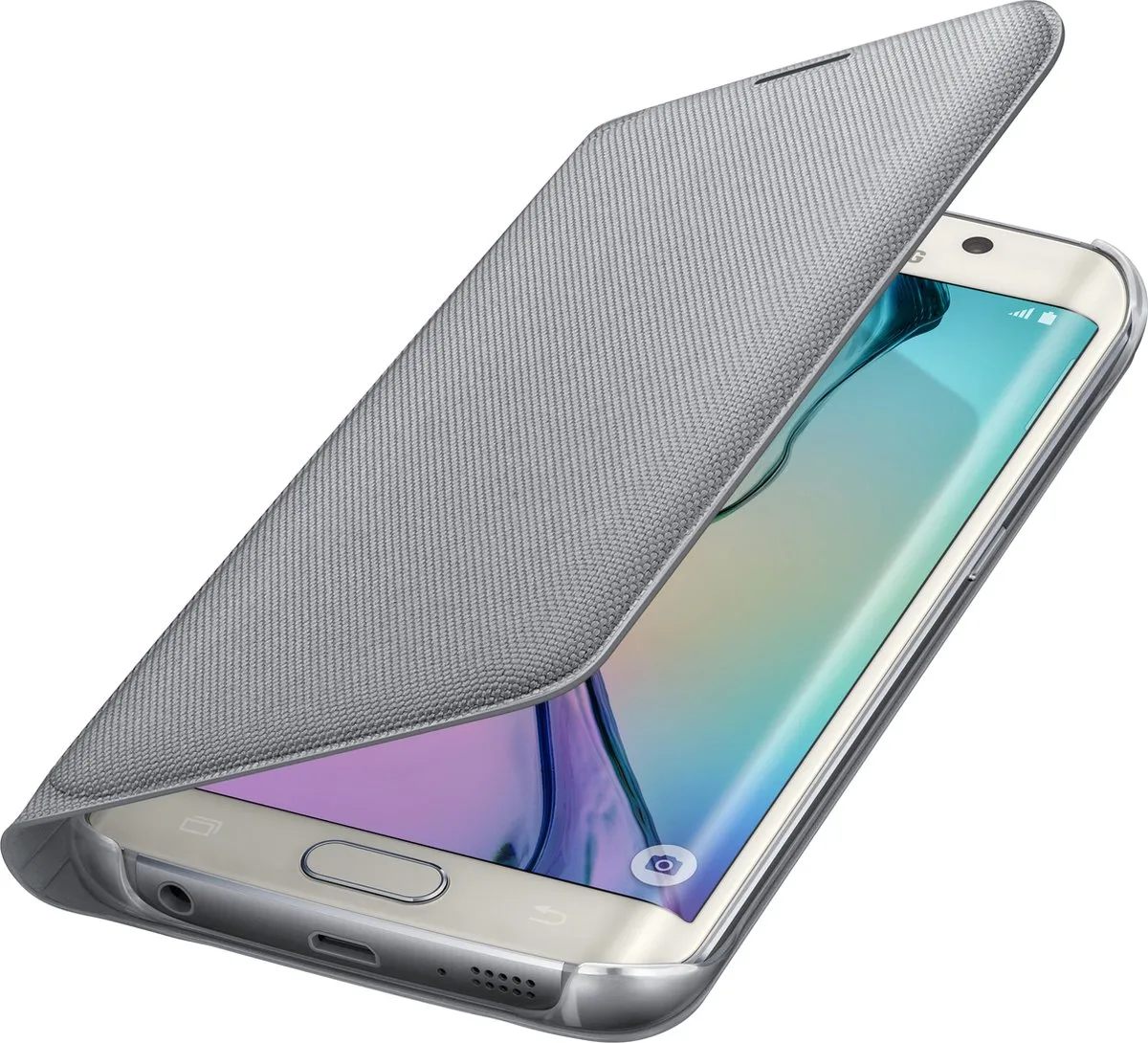 Samsung Flip Wallet Galaxy S6 Edge EF-WG925BS - Zilver