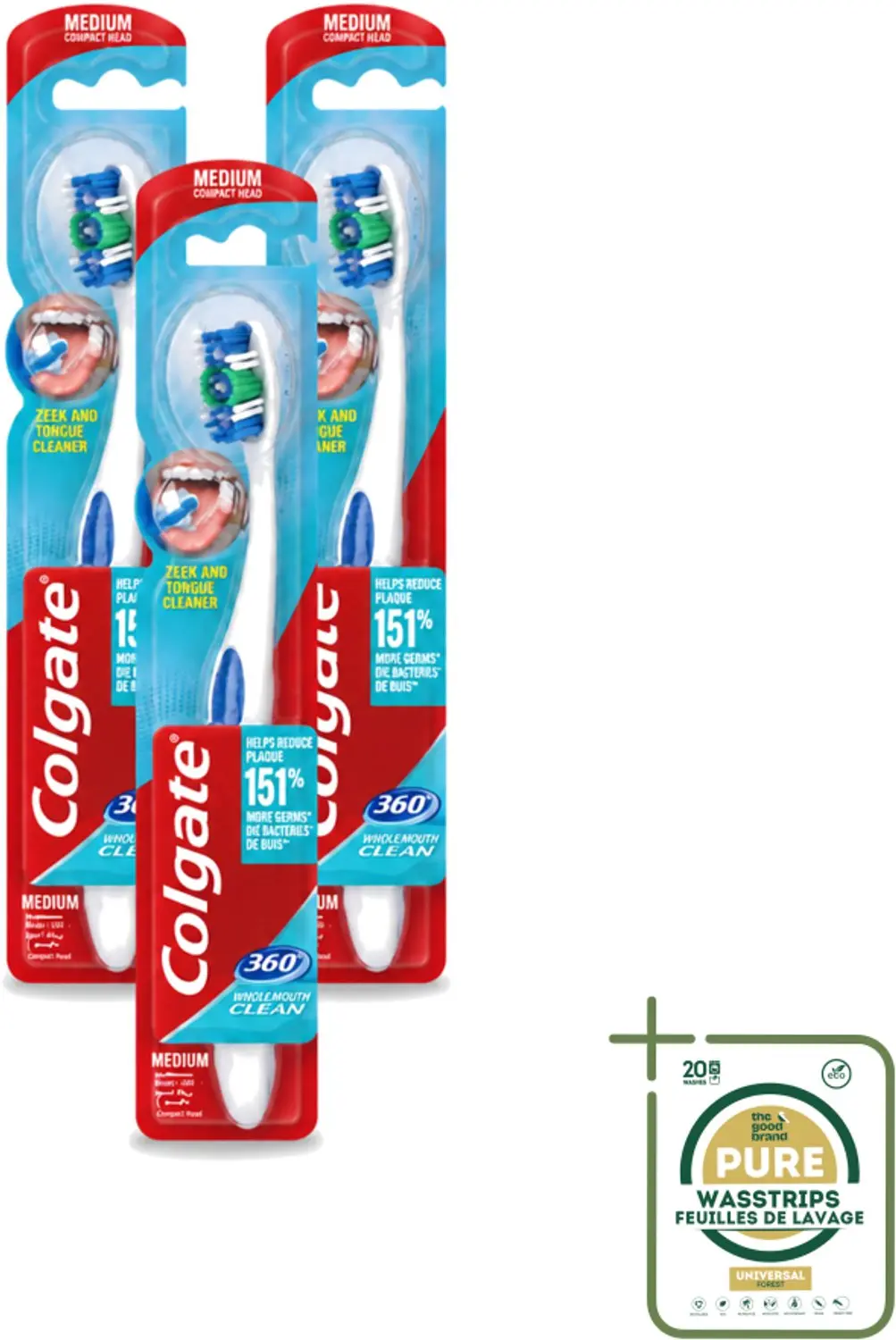3 x Colgate