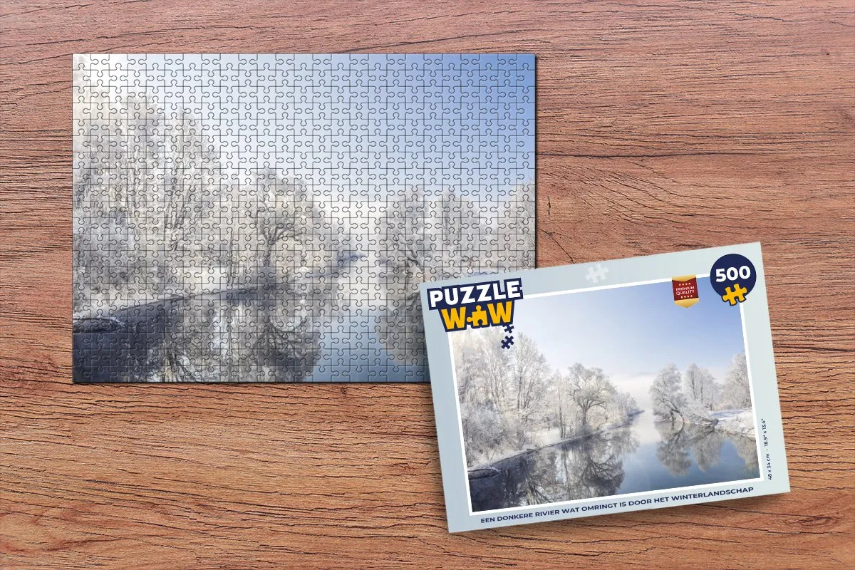 PuzzleWow Legpuzzel Een Donkere Rivier - 500 Stuks - Multicolor