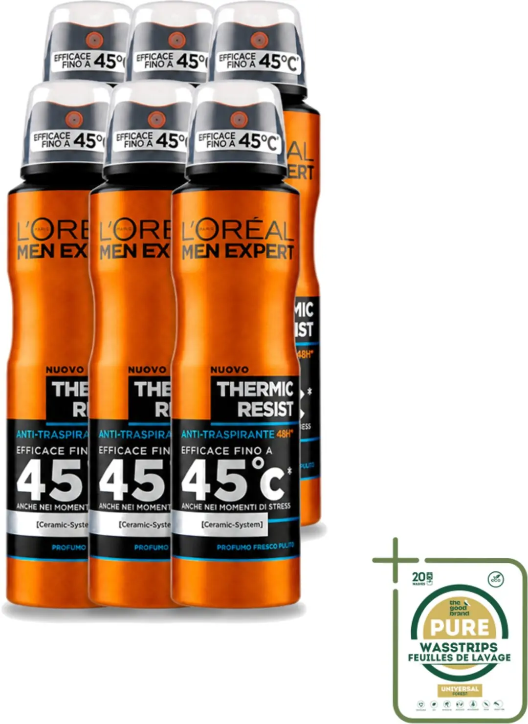 6 x L'Oréal Men Expert Deo Spray