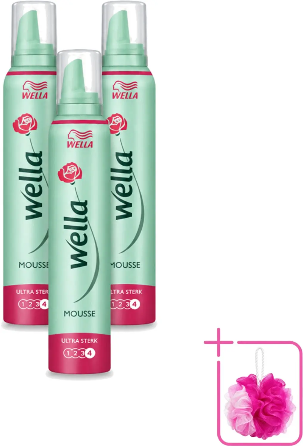 3 x WellaFlex Hold Ultra Strong Mousse