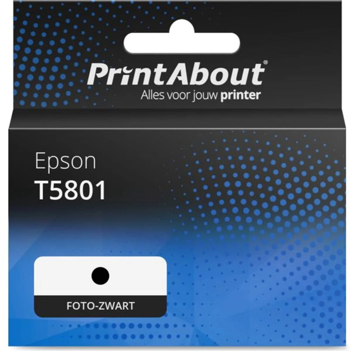 PrintAbout Epson T5801 Inktcartridge Foto-zwart 92ml