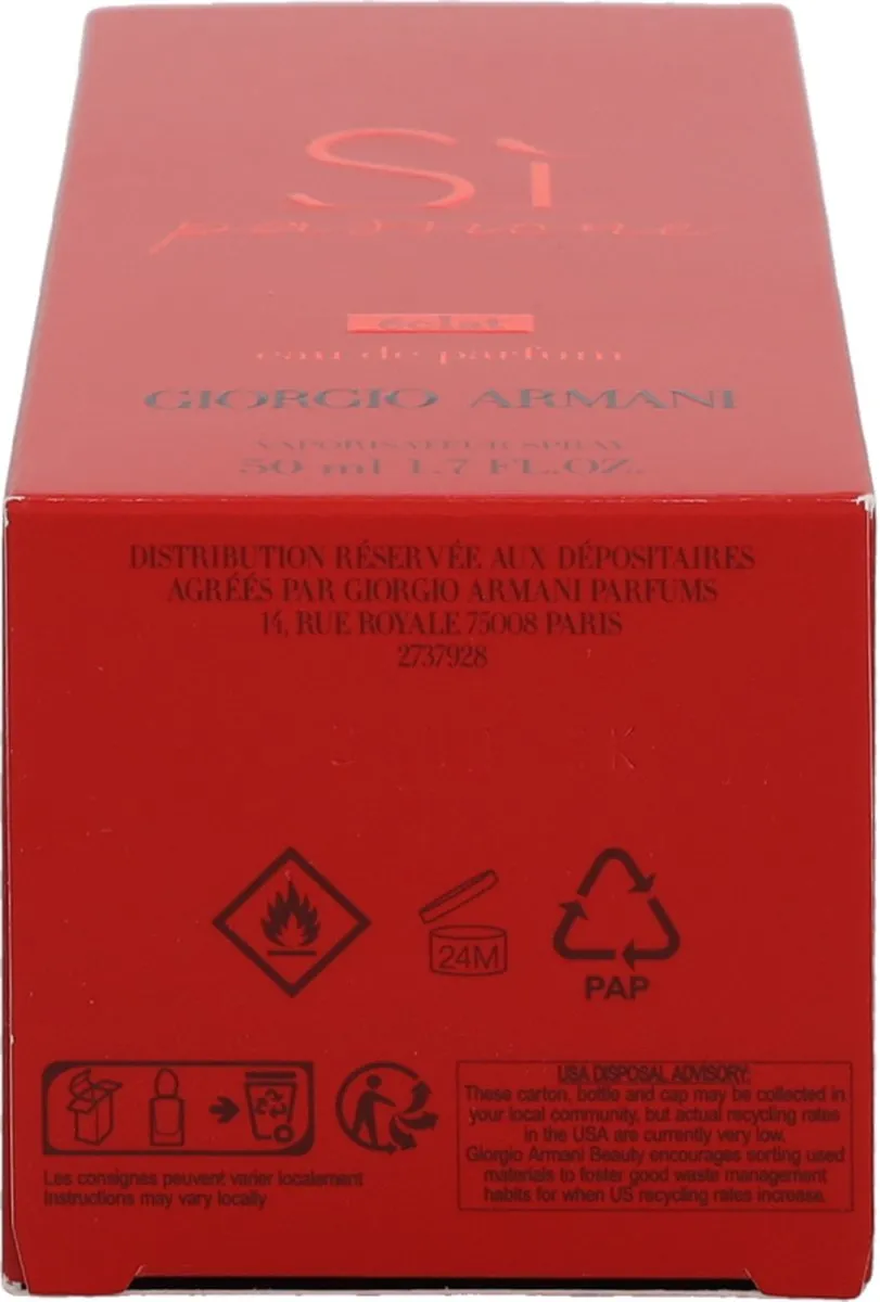 Giorgio Armani Si Passione Éclat - Bloemig damesparfum met roos en vanille - 50 ml