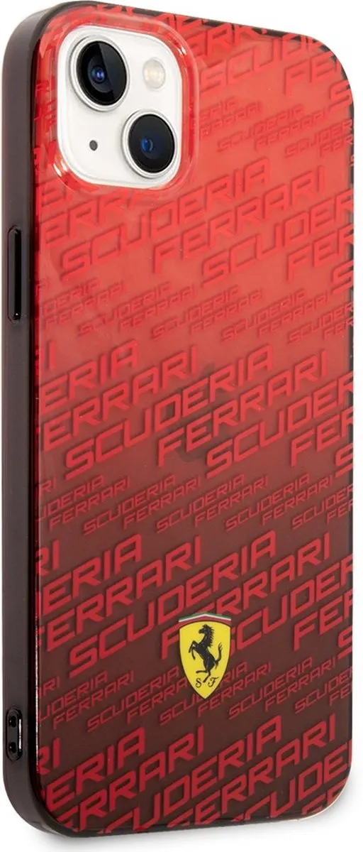 Ferrari Gradient Allover Scuderia Hoes - iPhone 14 Plus - Rood