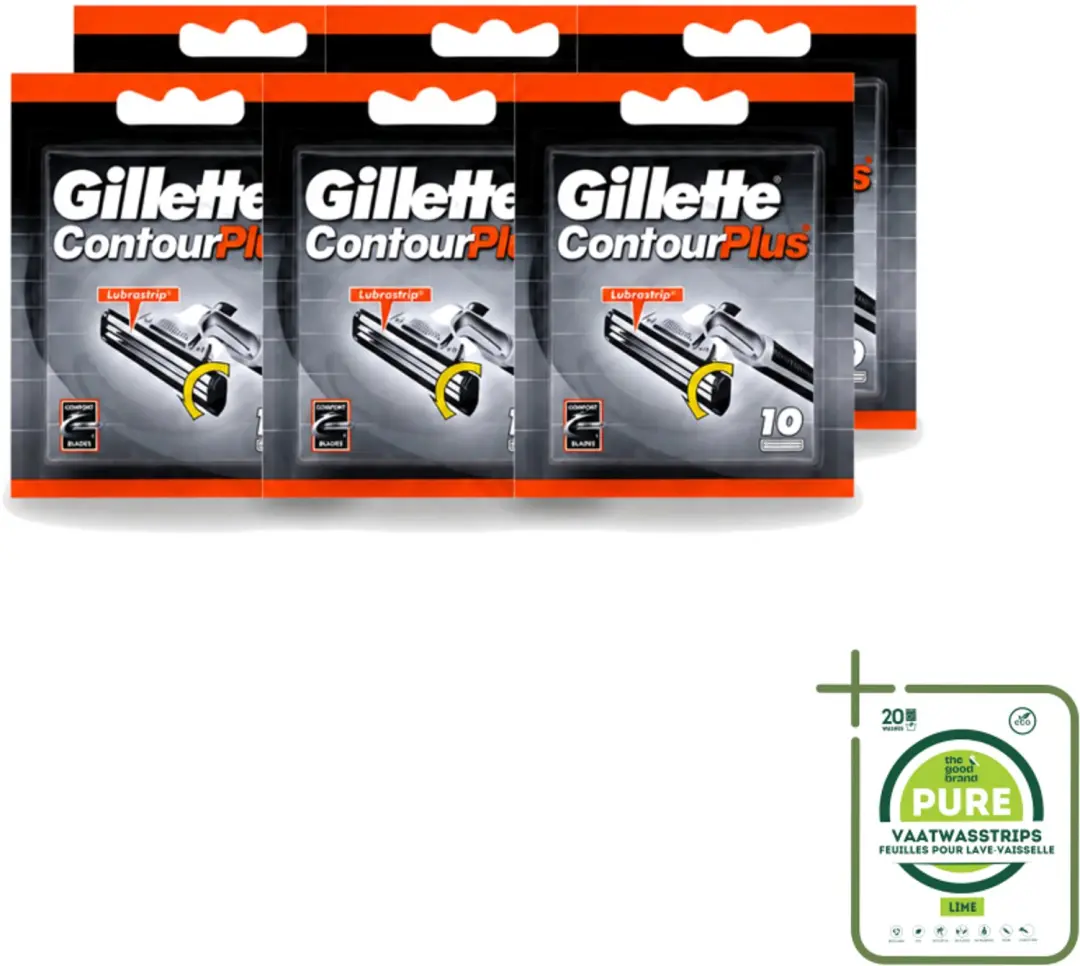 6 x Gillette Contour Plus