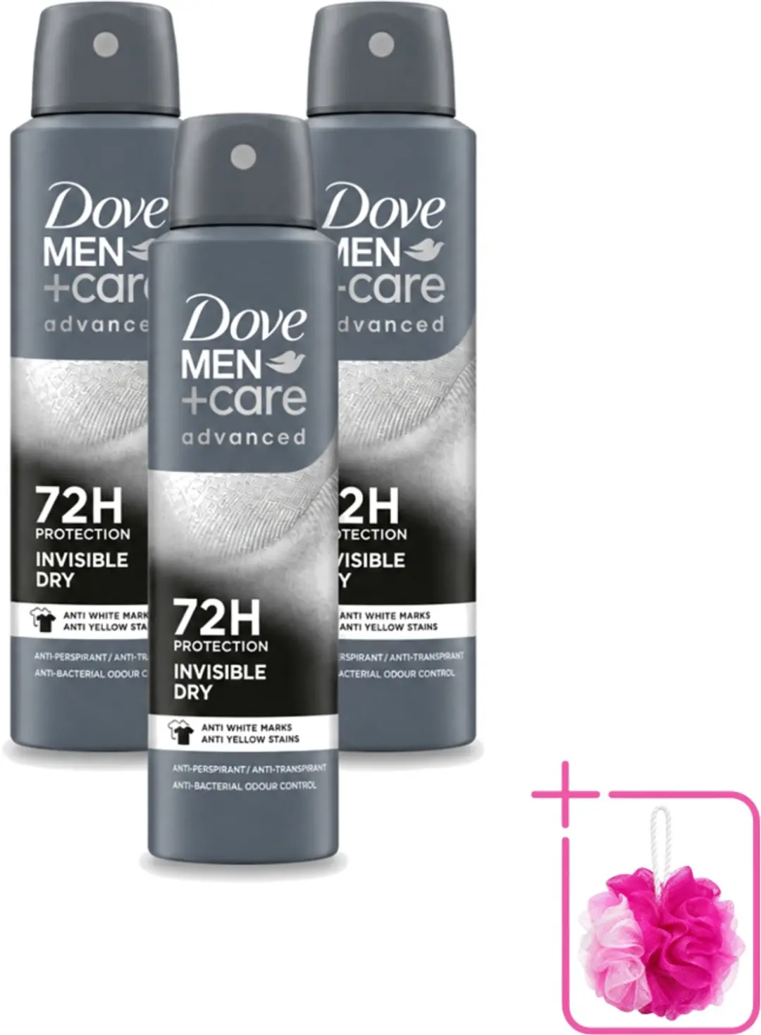 3 x Dove Men+Care