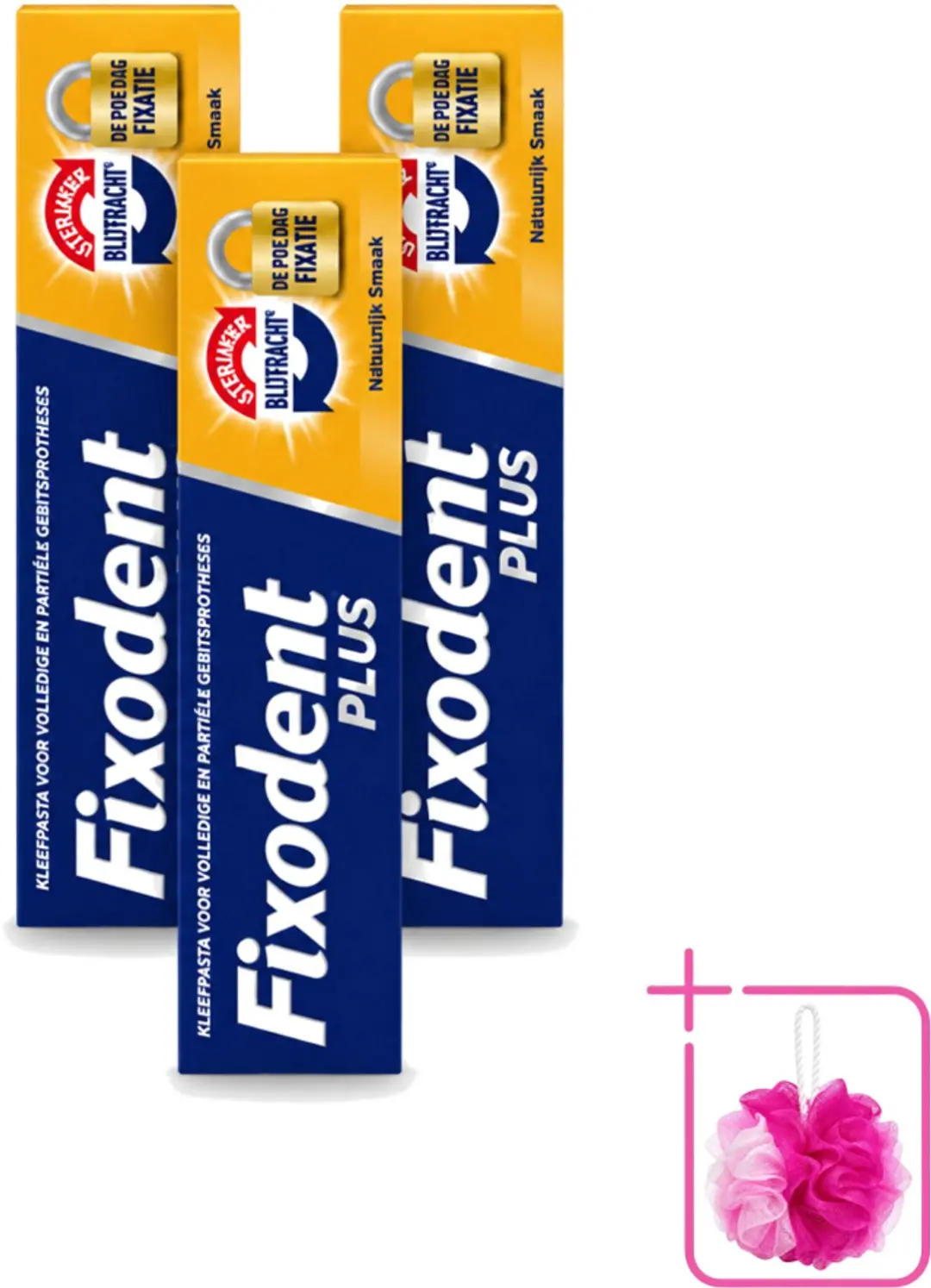3 x Fixodent Plus