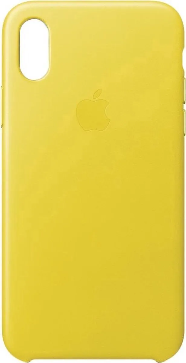 Apple iPhone X Leren Hoesje Geel - MRGJ2ZM/A