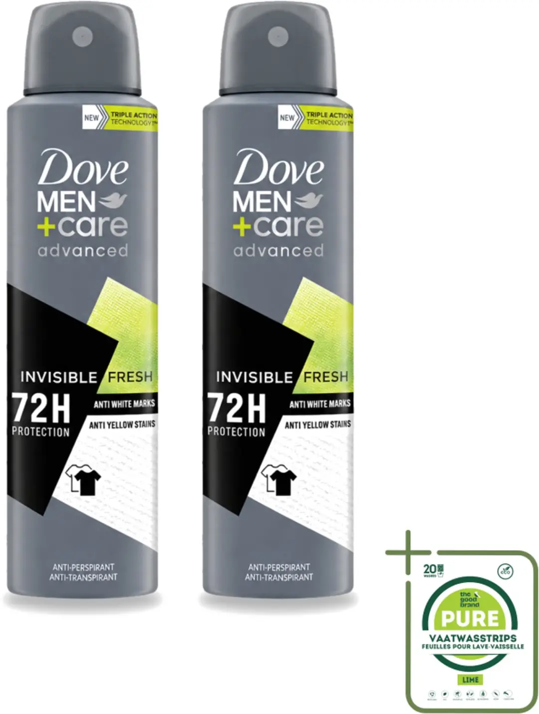 2 x Dove Men+Care