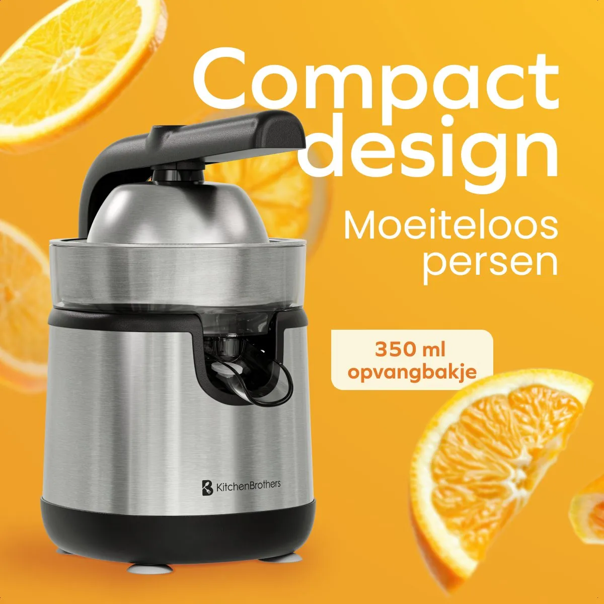 KitchenBrothers Citruspers KB1004161 - 120W - 0.35L RVS