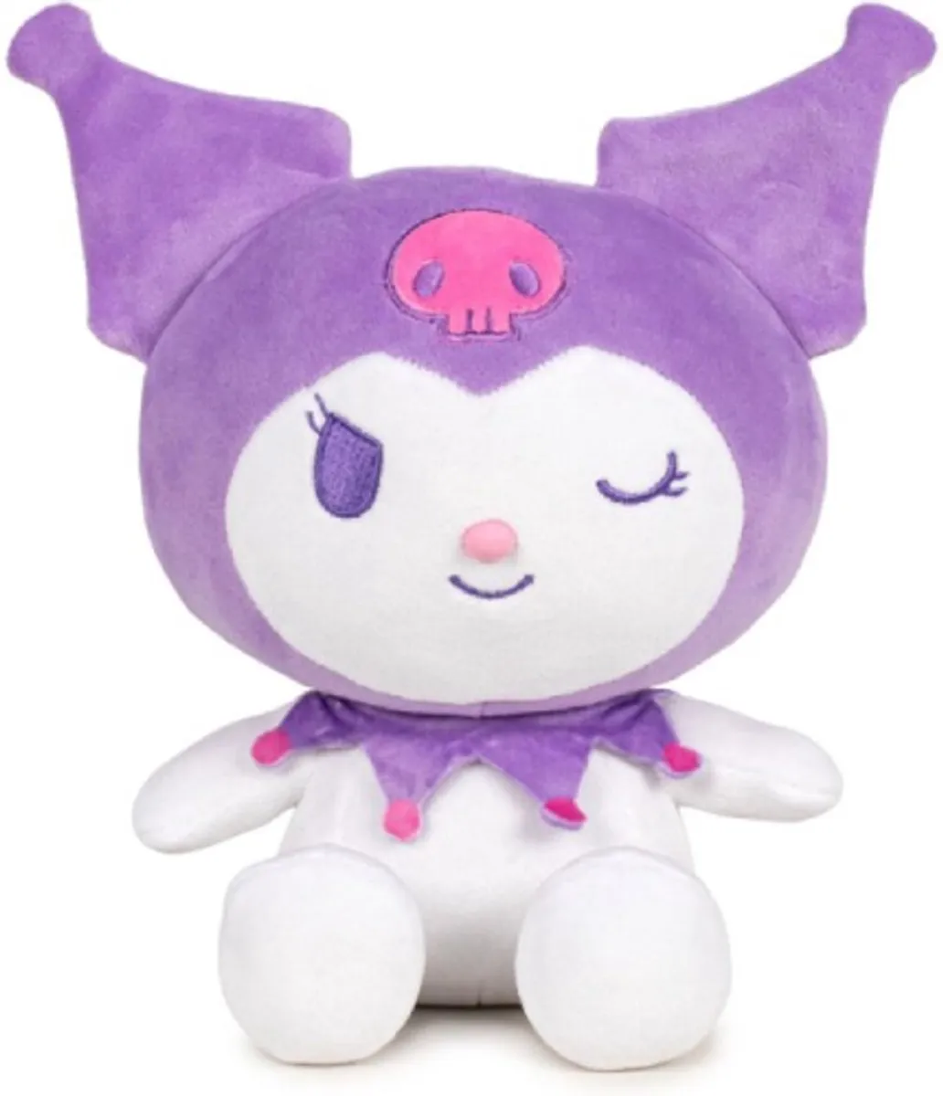 Hello Kitty Kuromi Pluche Knuffel 27cm - Paars