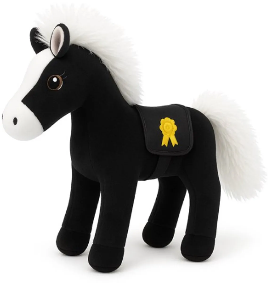 Topknuffels Paard Pluche Knuffel 30cm - Zwart