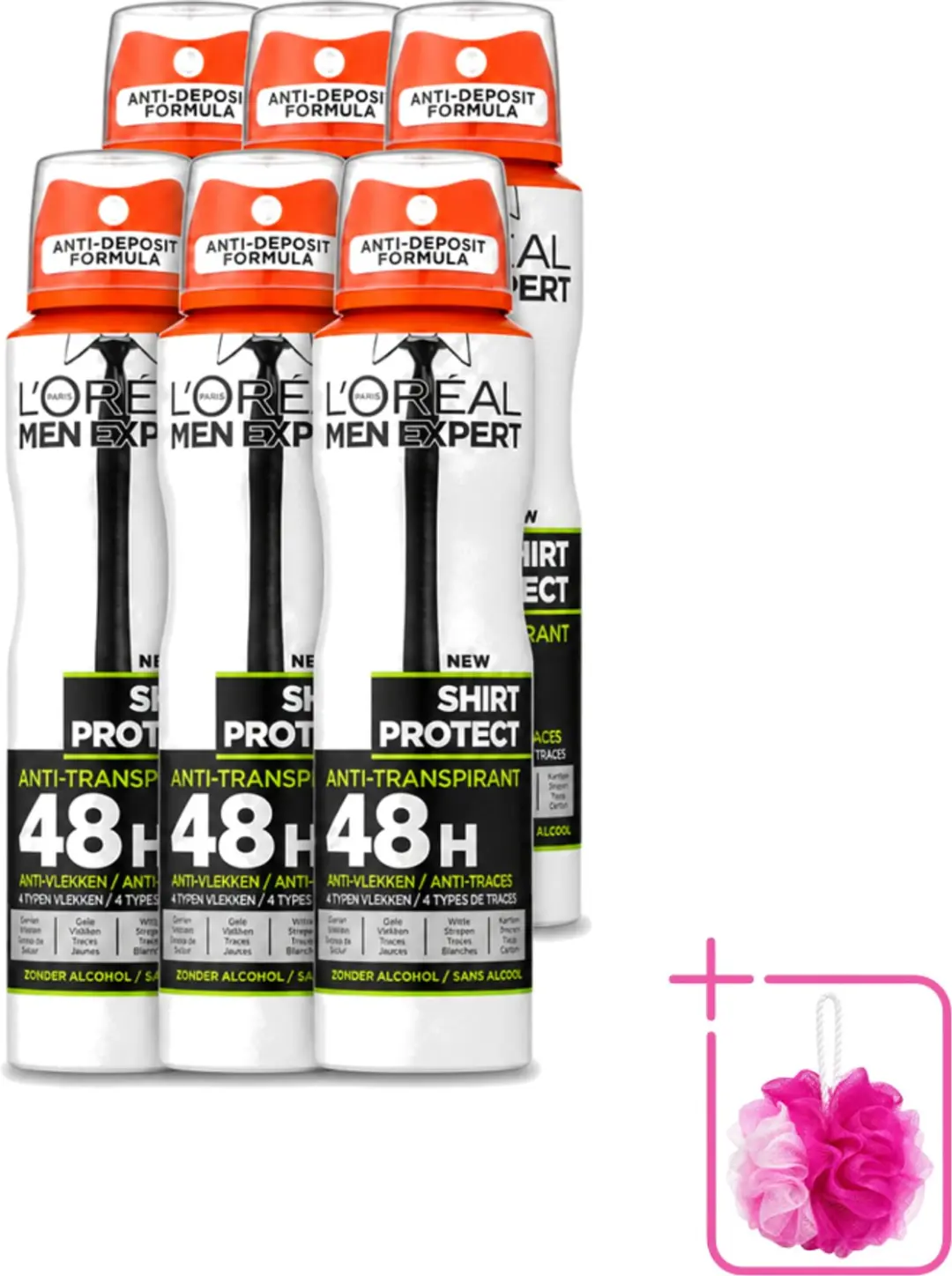 6 x L'Oréal Men Expert Shirt Protect