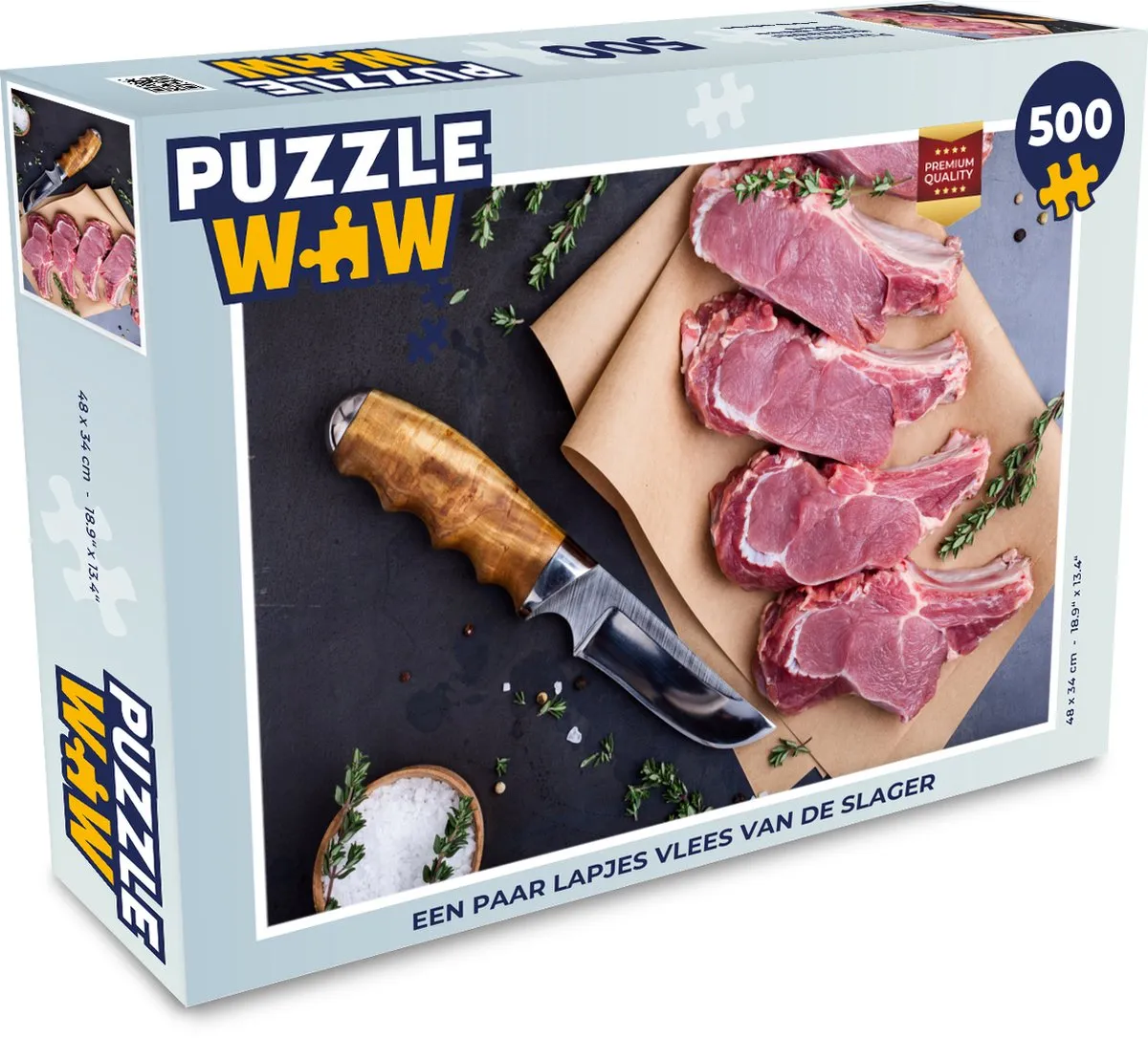 PuzzleWow Legpuzzel 500 Stuks - Multicolor