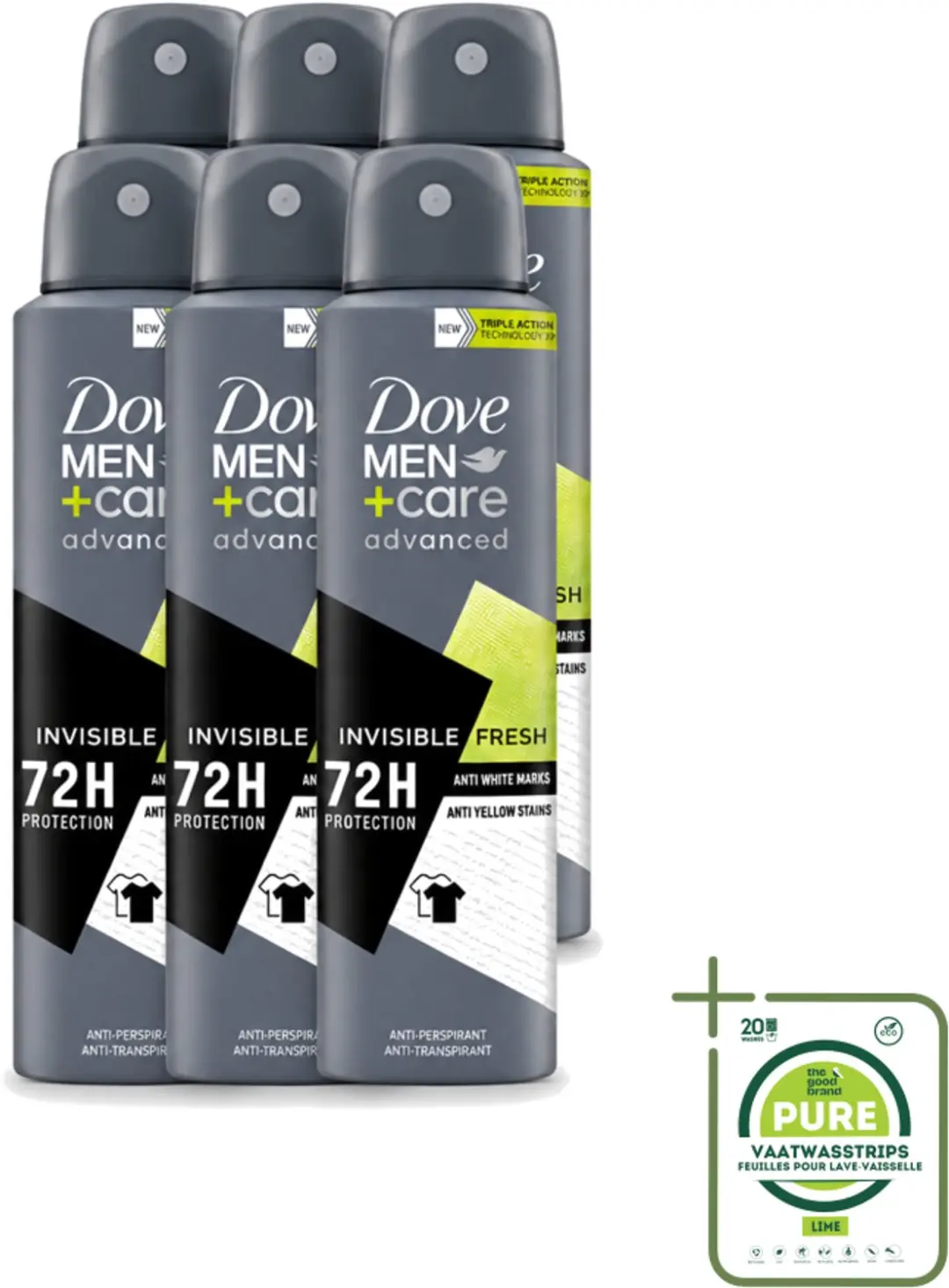 6 x Dove Men+Care