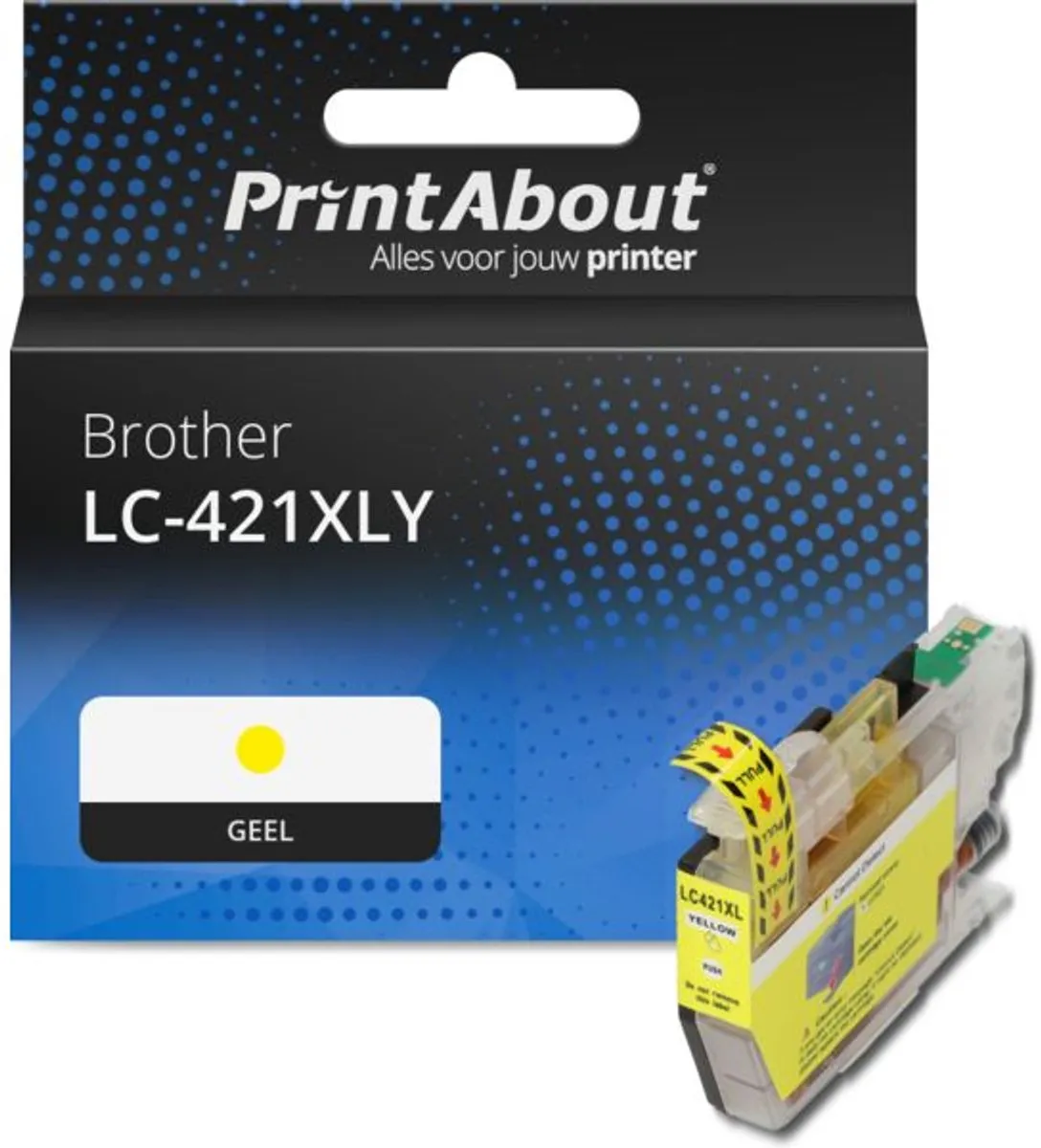 PrintAbout LC-421XLY Inktcartridge Geel