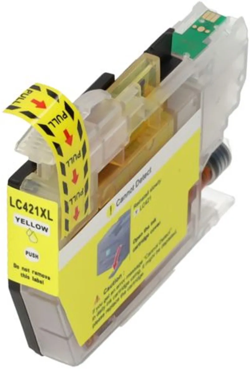 PrintAbout LC-421XLY Inktcartridge Geel - 1000 pagina's