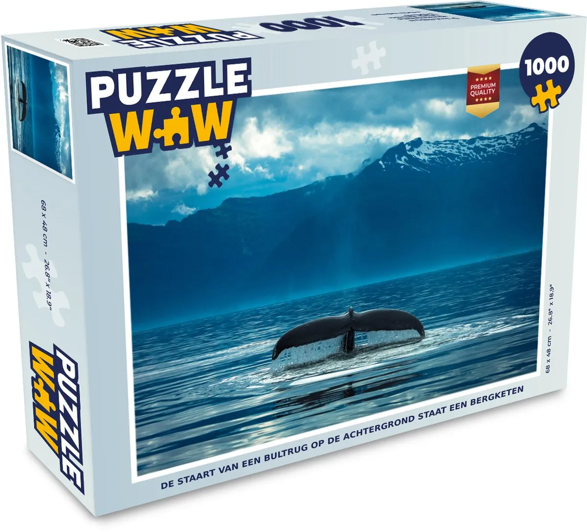 PuzzleWow Legpuzzel De Staart van een Bultrug 1000 Stuks - Multicolor