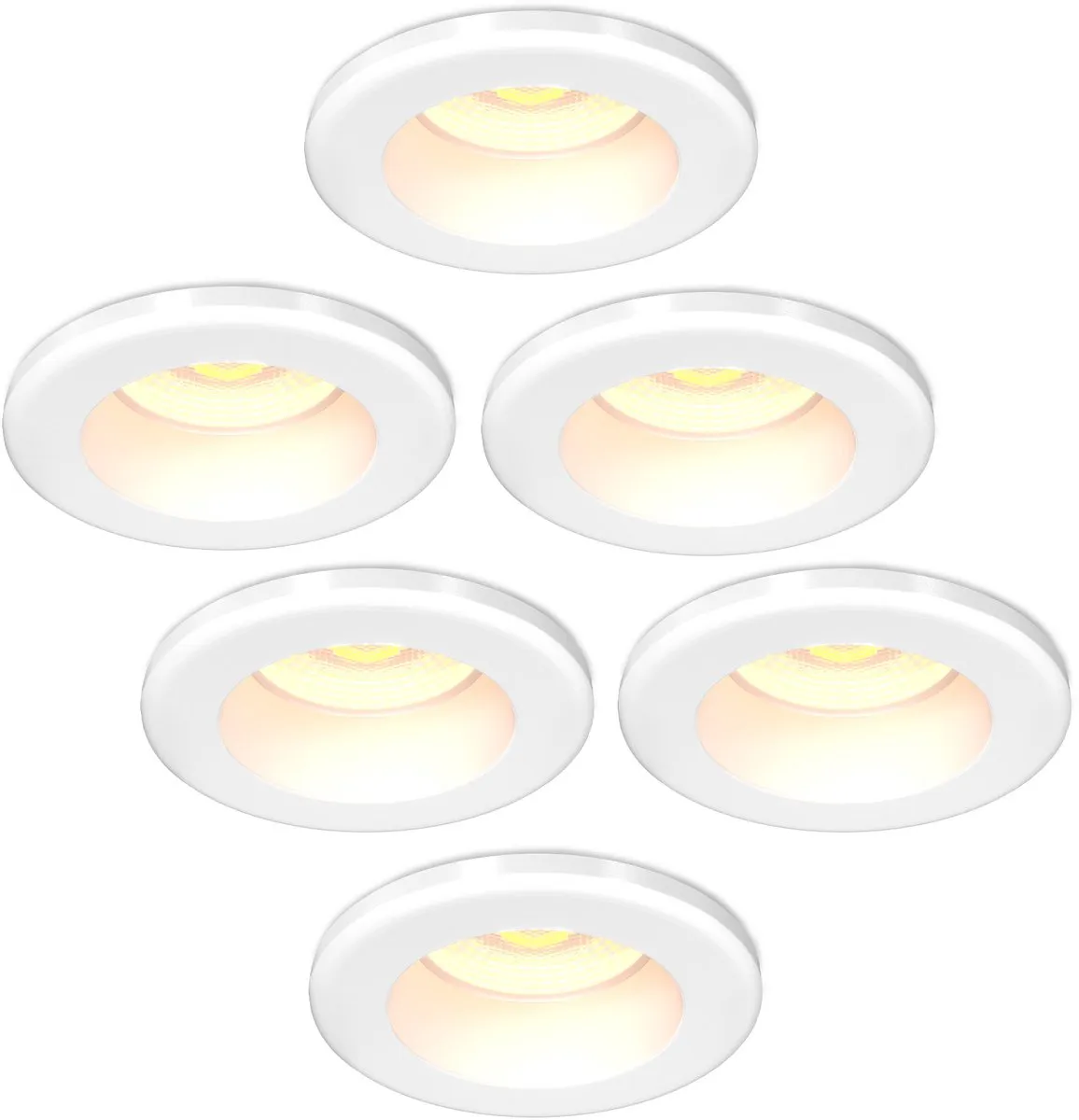 LEDVION 6x LED Inbouwspot 4W CCT 2200-4000K