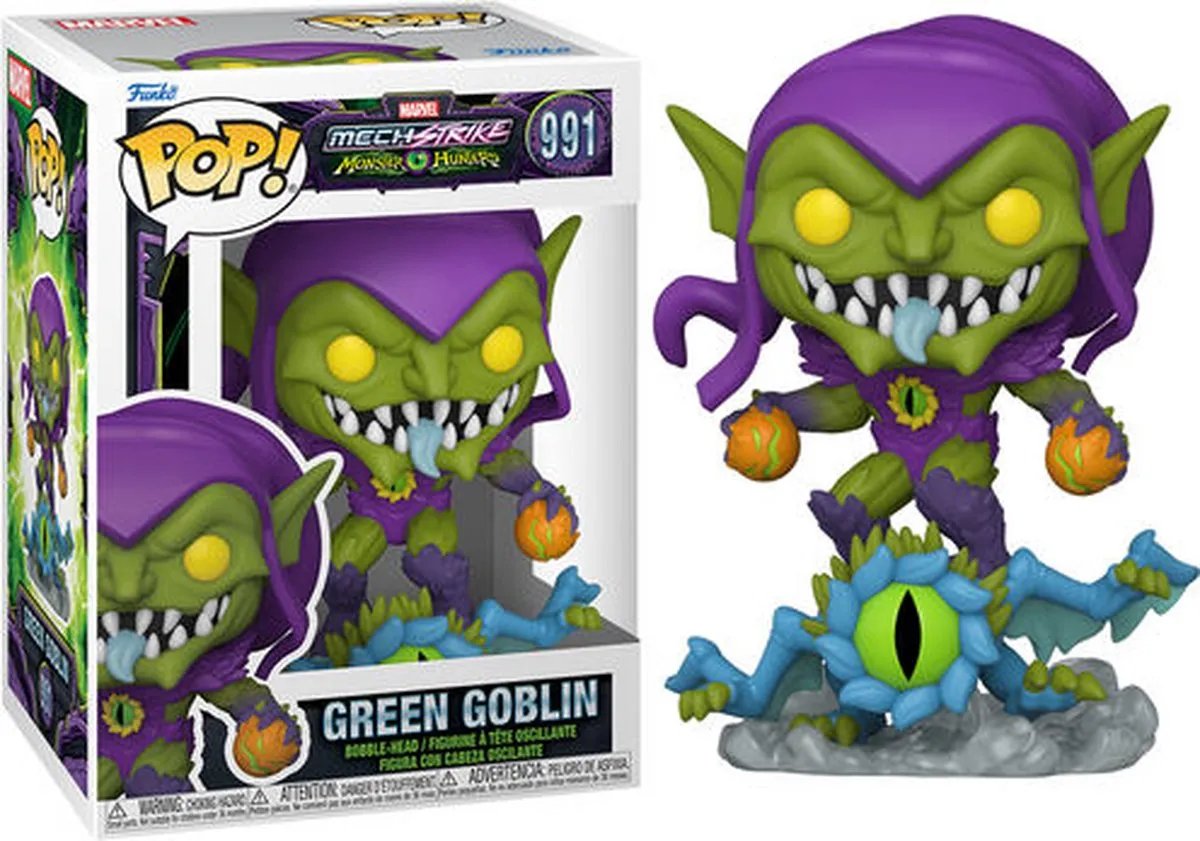 Marvel Funko Mech Strike Green Goblin Verzamelfiguur - 9cm Multicolours