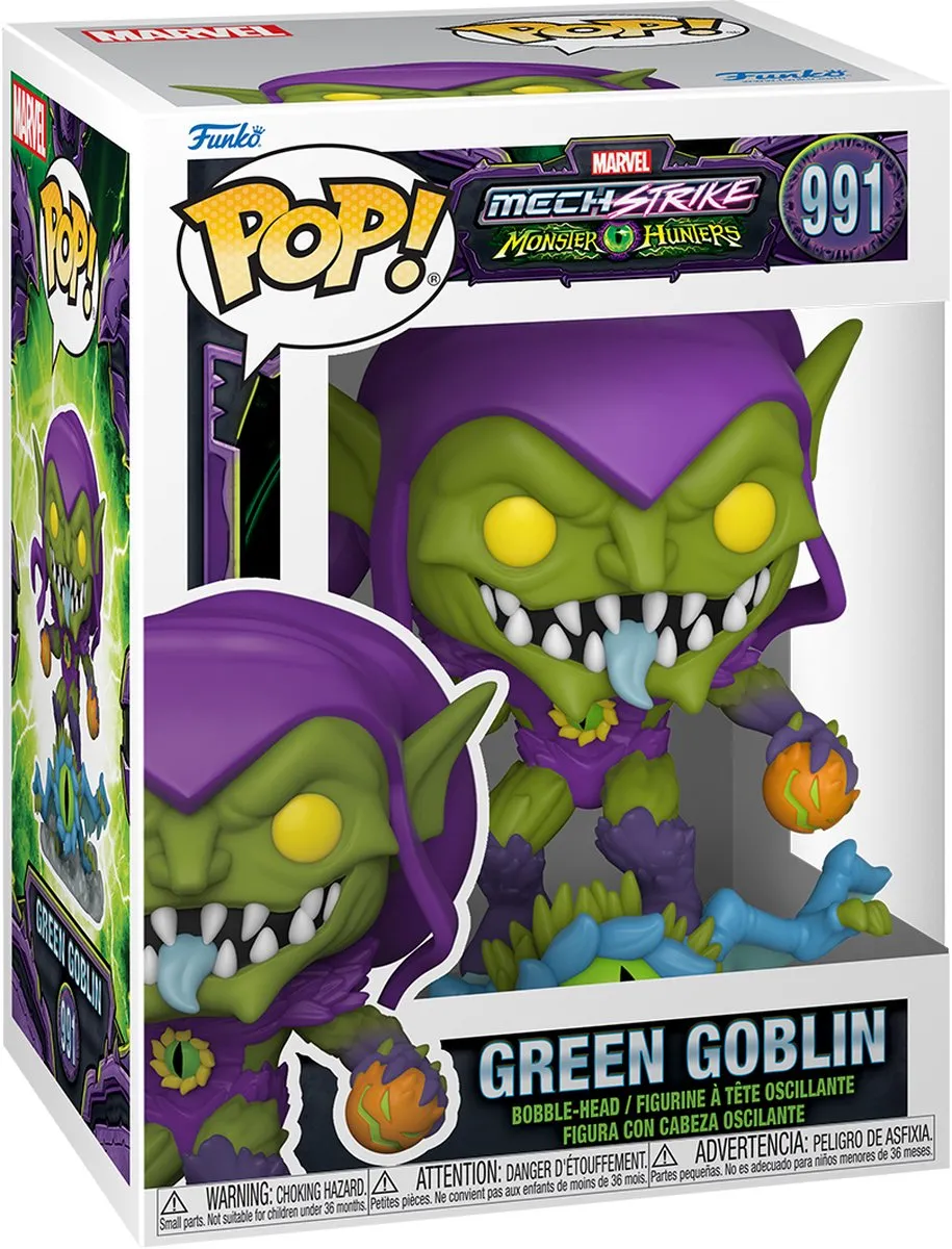 Marvel Funko Mech Strike Green Goblin Verzamelfiguur - 9cm Multicolours
