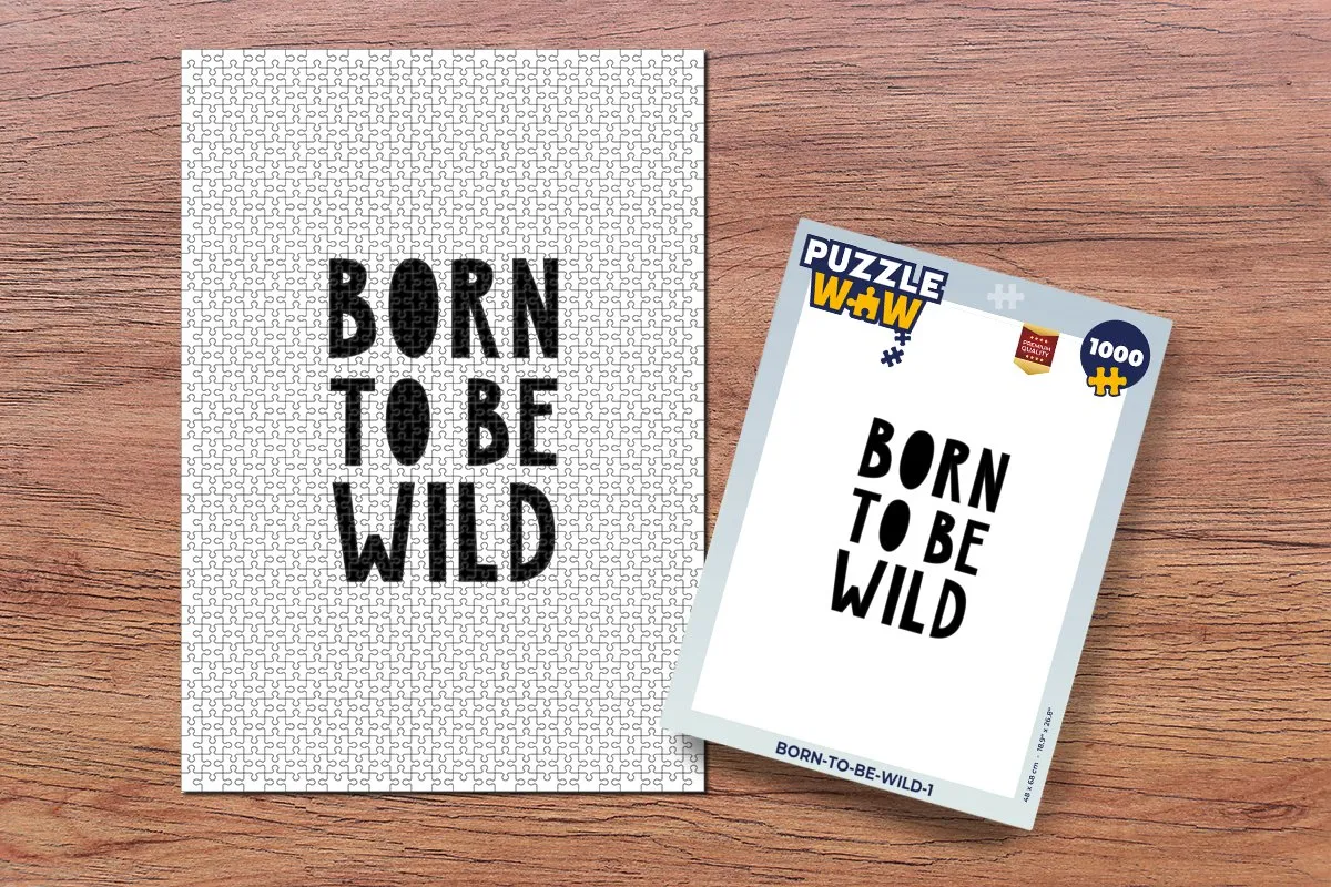 PuzzleWow Born to be wild Legpuzzel 1000 Stuks - Multicolor