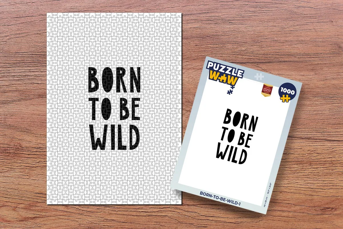 PuzzleWow Born to be wild Legpuzzel 1000 Stuks - Multicolor