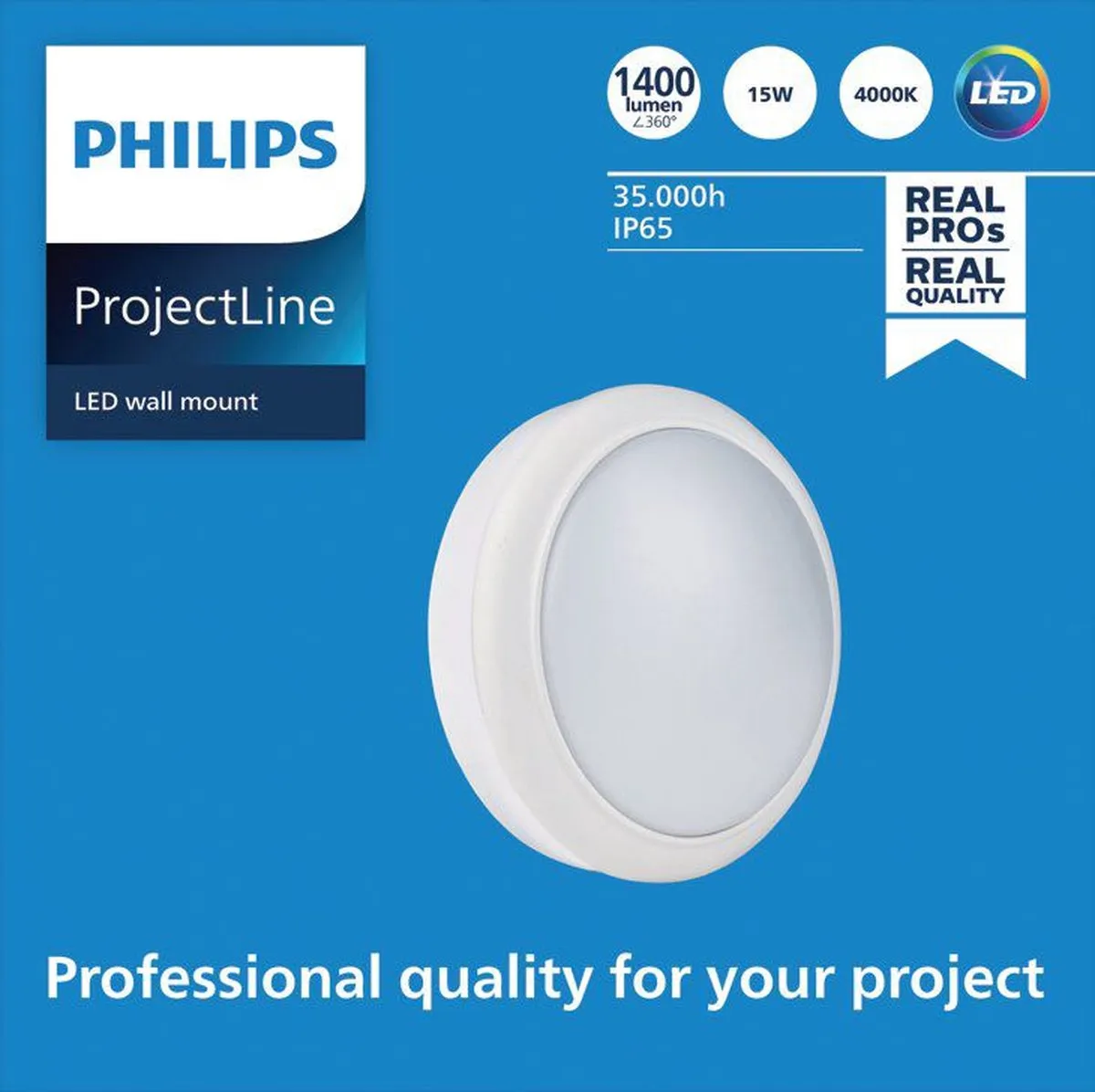 Philips ProjectLine Wandlamp Wit 1400lm