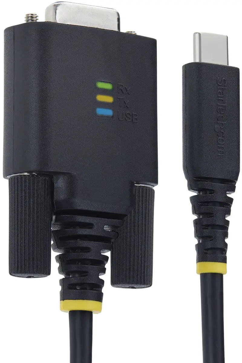 Startech 1P6FFC-USB-C-SERIAL USB-C naar RS232 Adapter - Zwart - afbeelding 6 van 6