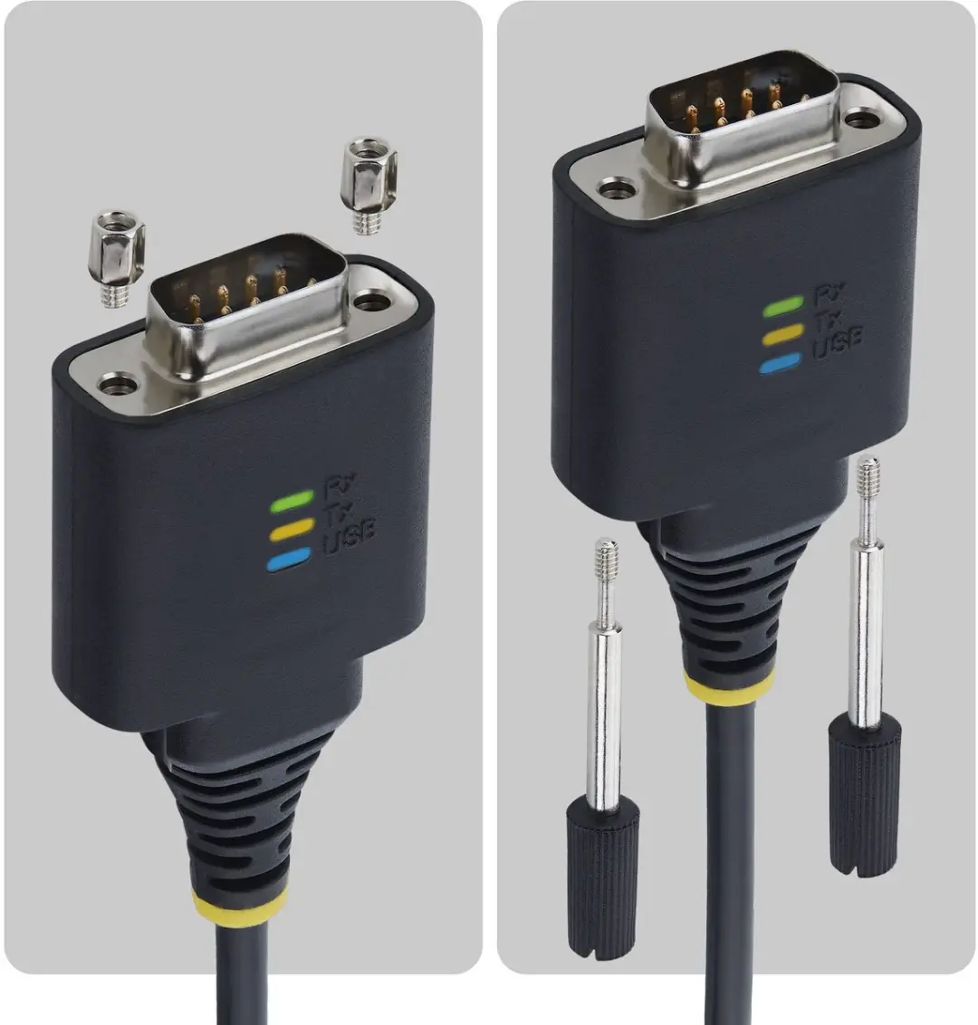 Startech 1P6FFC-USB-C-SERIAL USB-C naar RS232 Adapter - Zwart - afbeelding 3 van 6