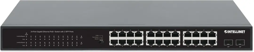 Intellinet 561891 24-poorts Gigabit PoE+ Switch - 2 SFP - afbeelding 6 van 6