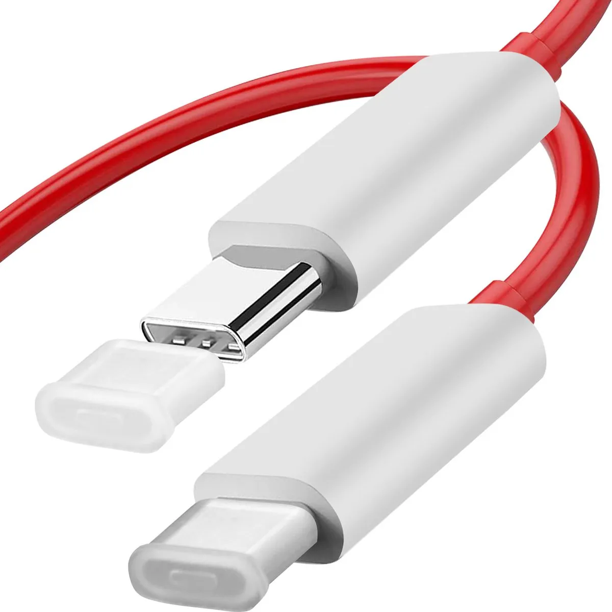 OnePlus 6.5A USB-C Kabel Warp Charge 1m - Rood - afbeelding 5 van 5
