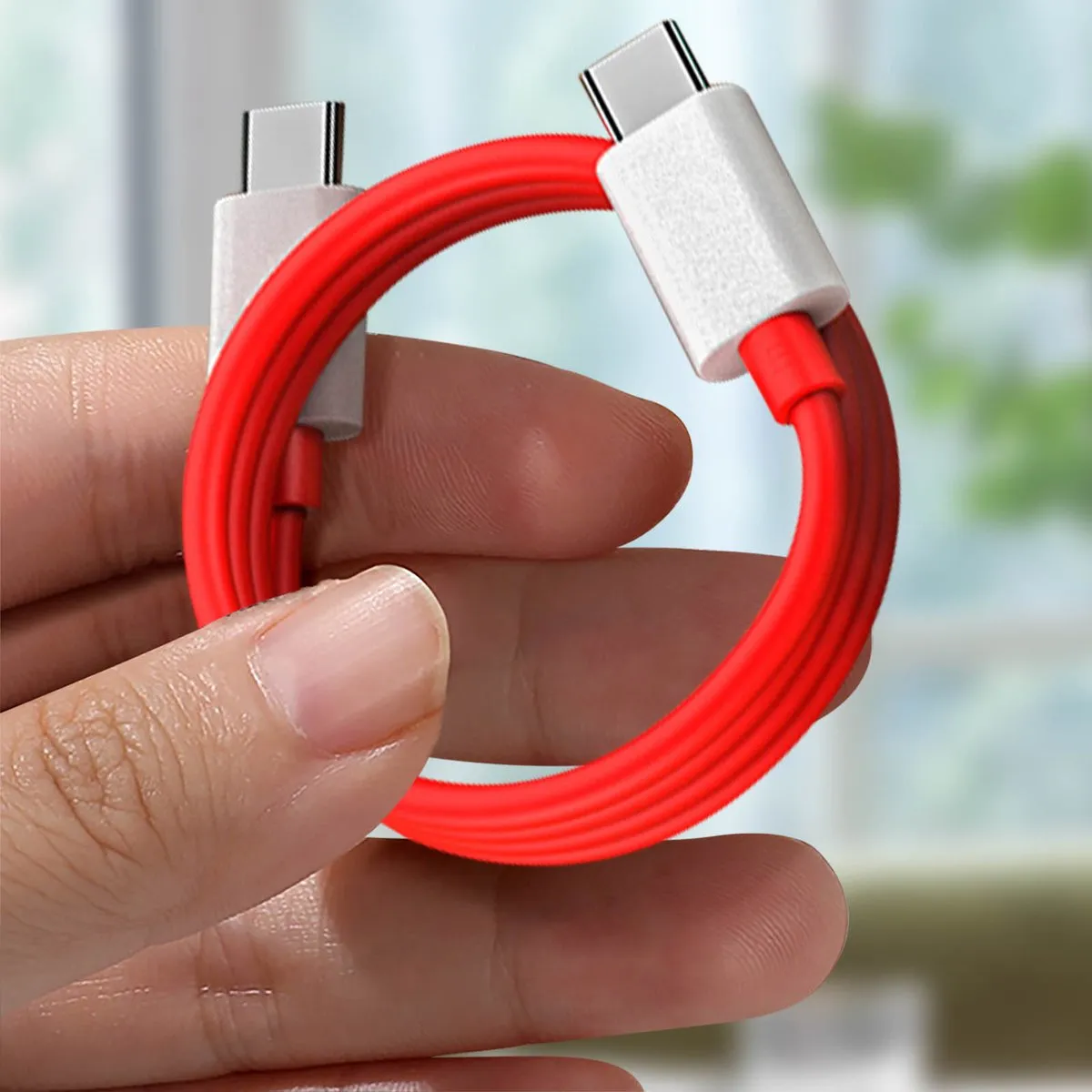 OnePlus 6.5A USB-C Kabel Warp Charge 1m - Rood - afbeelding 2 van 5
