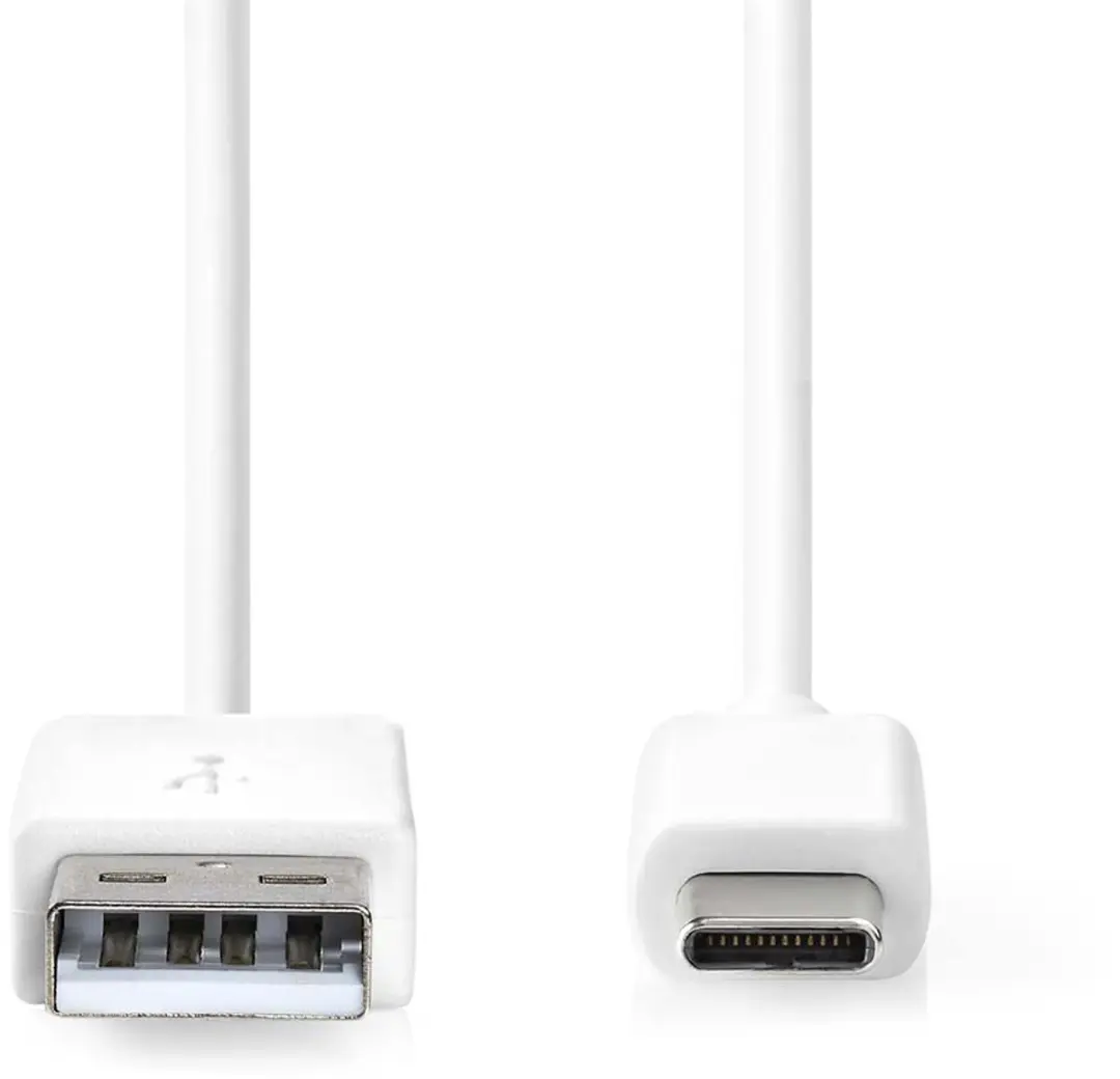 Nedis USB 2.0 A naar C Kabel 15W 480Mbps 0.5m Wit