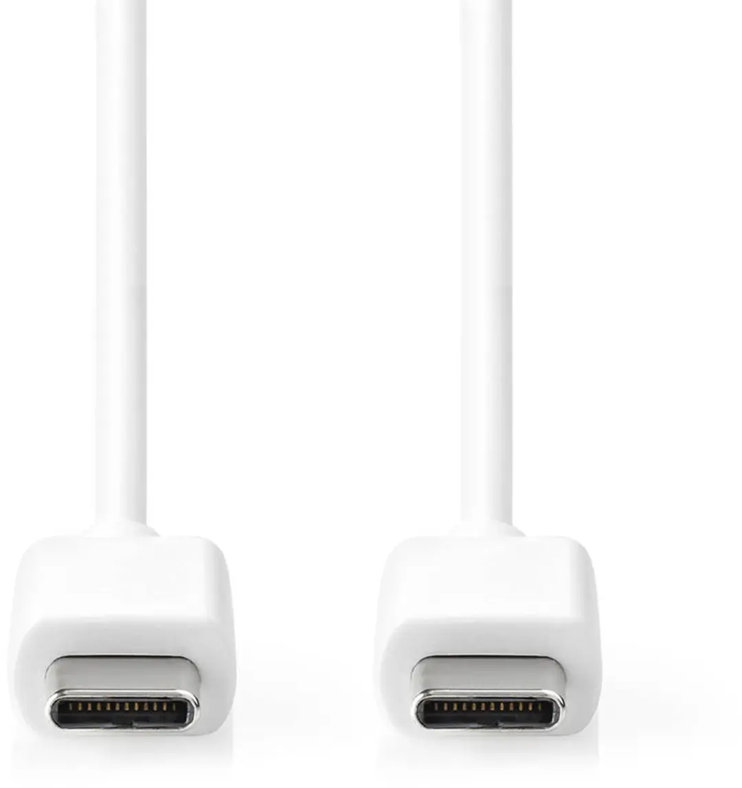 Nedis USB-C Kabel 60W 2m - Wit - afbeelding 2 van 3